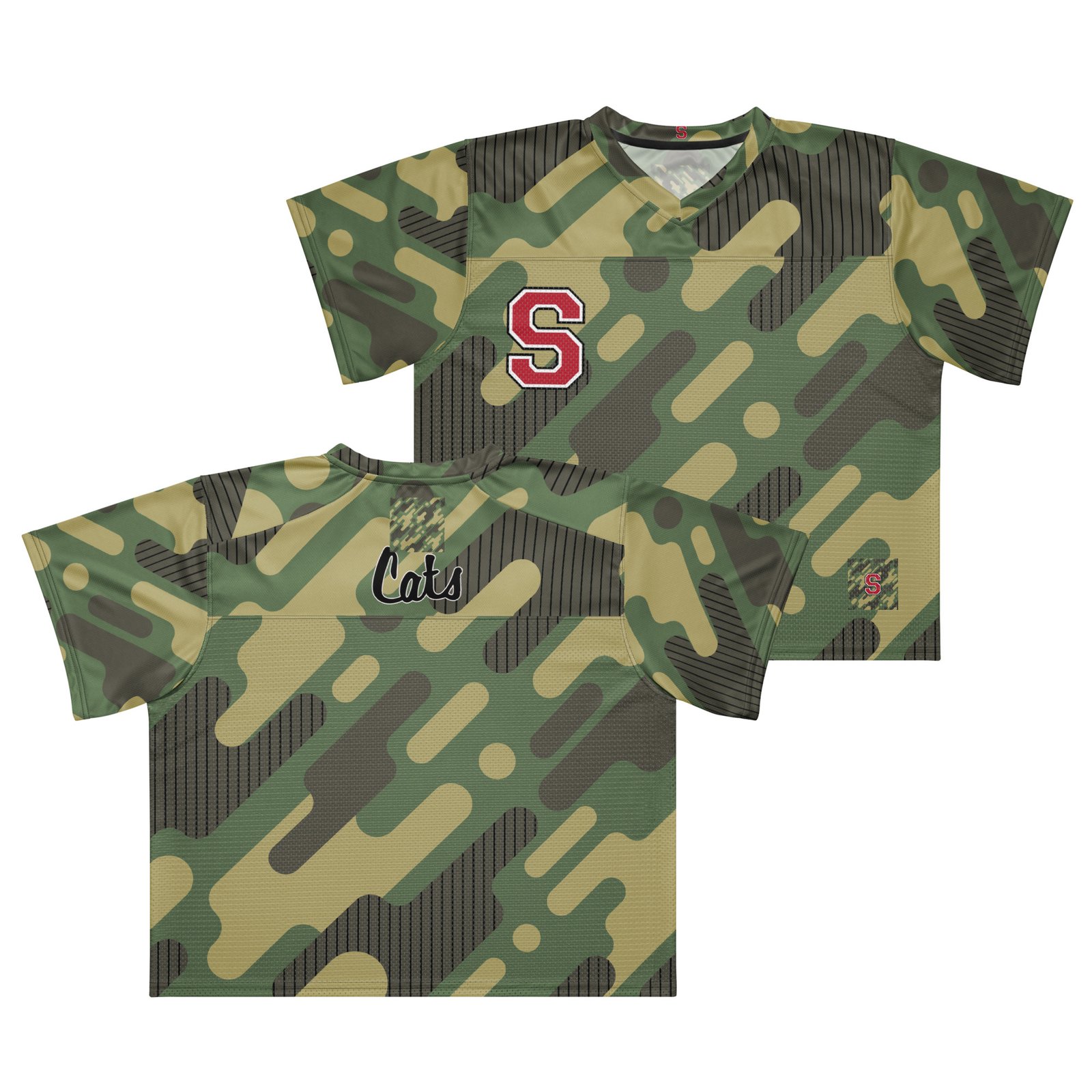 Springwood Wildcats Digi Camo Boxy Football Jersey - Image 6